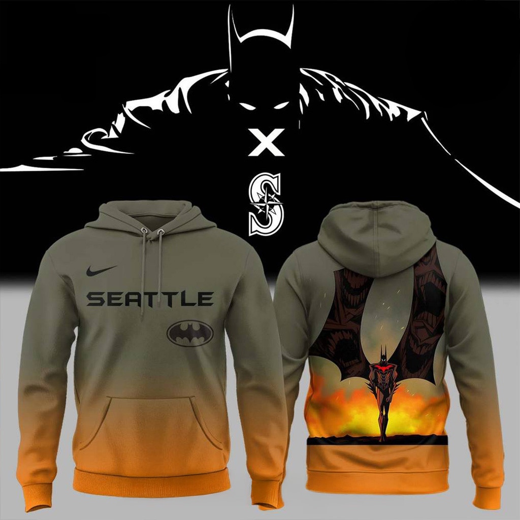 Seattle Mariners x Batman Special Hoodie Mariners Merch Christmas Gift Ideas For Him-1