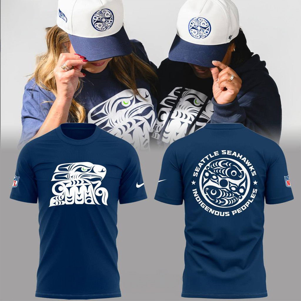 Seattle Seahawks Indigenous Peoples Day 2025 T-Shirt Seahawks Merch Christmas Gifts For Fans-1