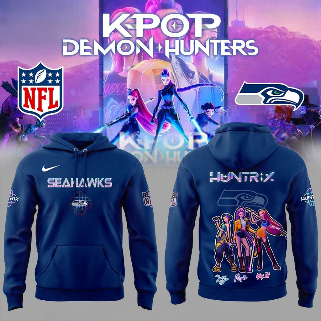 Seattle Seahawks x KPop Demon Hunters Hoodie Seattle Seahawks Merch Gift For Brother-1 Seattle Seahawks x KPop Demon Hunters Hoodie Seattle Seahawks Merch Gift For Brother-1
