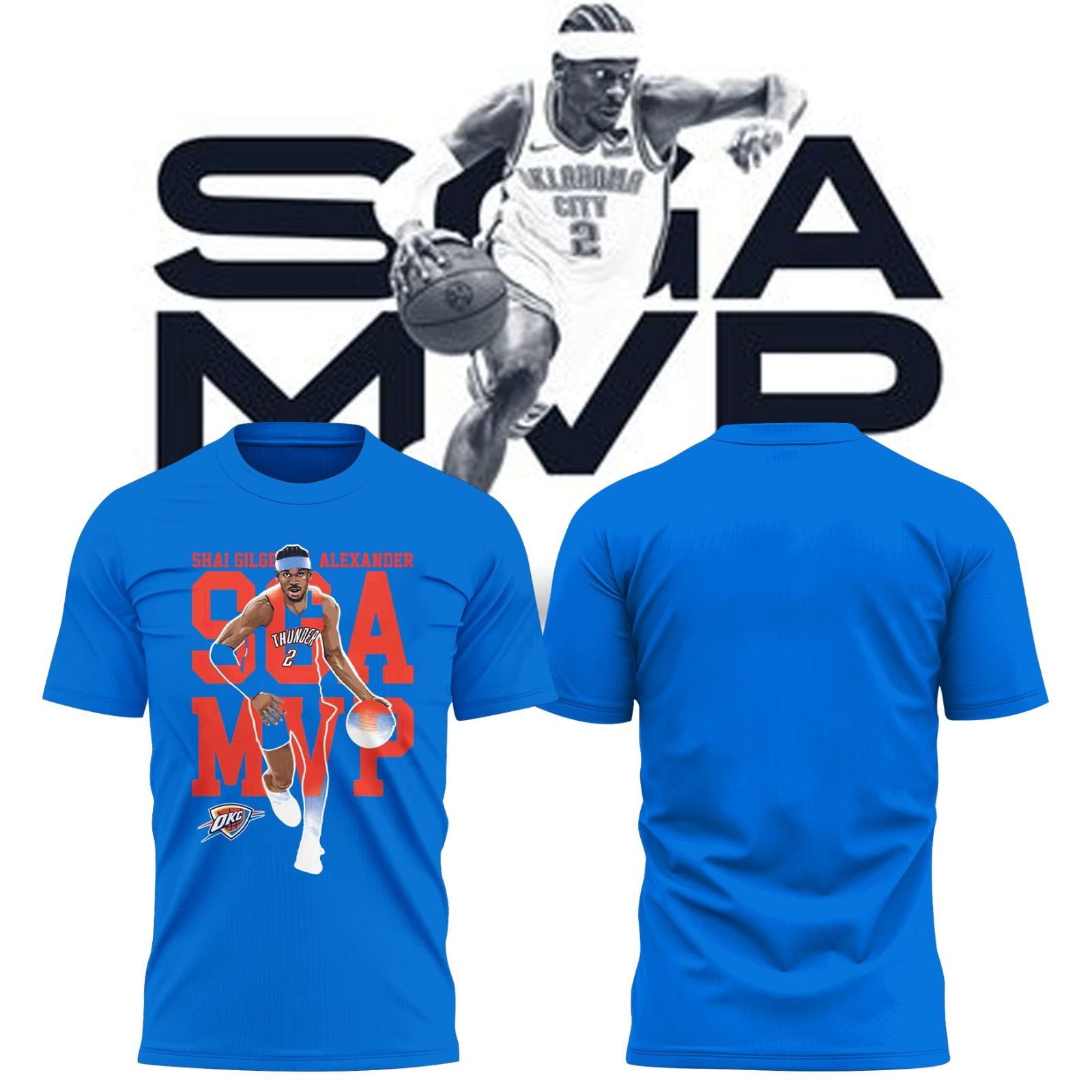Shai Gilgeous-Alexander 2025 NBA MVP Special T-Shirt Gift For Dad On Father's Day-1