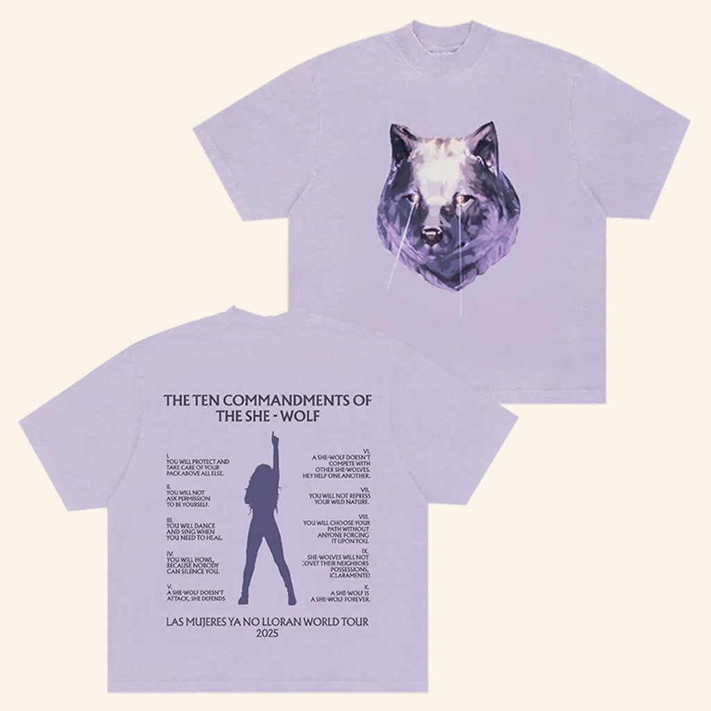 Shakira Merch Lmynl World Tour Commandments T-Shirt Gift Ideas For Wife Birthday Gifts For BFF-1