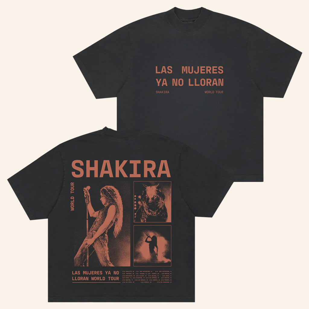 Shakira Merch Lmynl World Tour Grid T-Shirt Gift Ideas For Sister Birthday Gifts For Friends-1