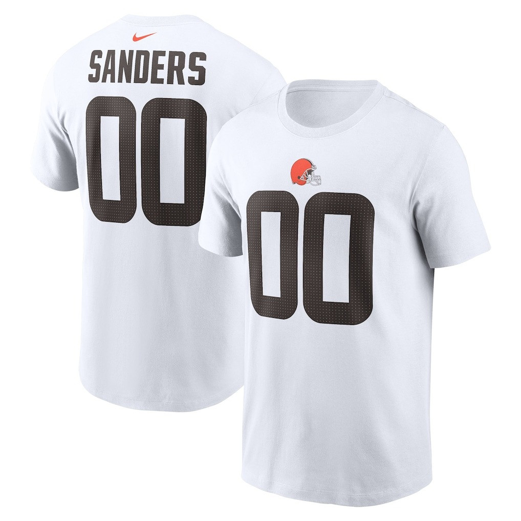 Shedeur Sanders Cleveland Browns Shirt 2025 NFL Draft Name & Number T-Shirt Merch Apparel-1