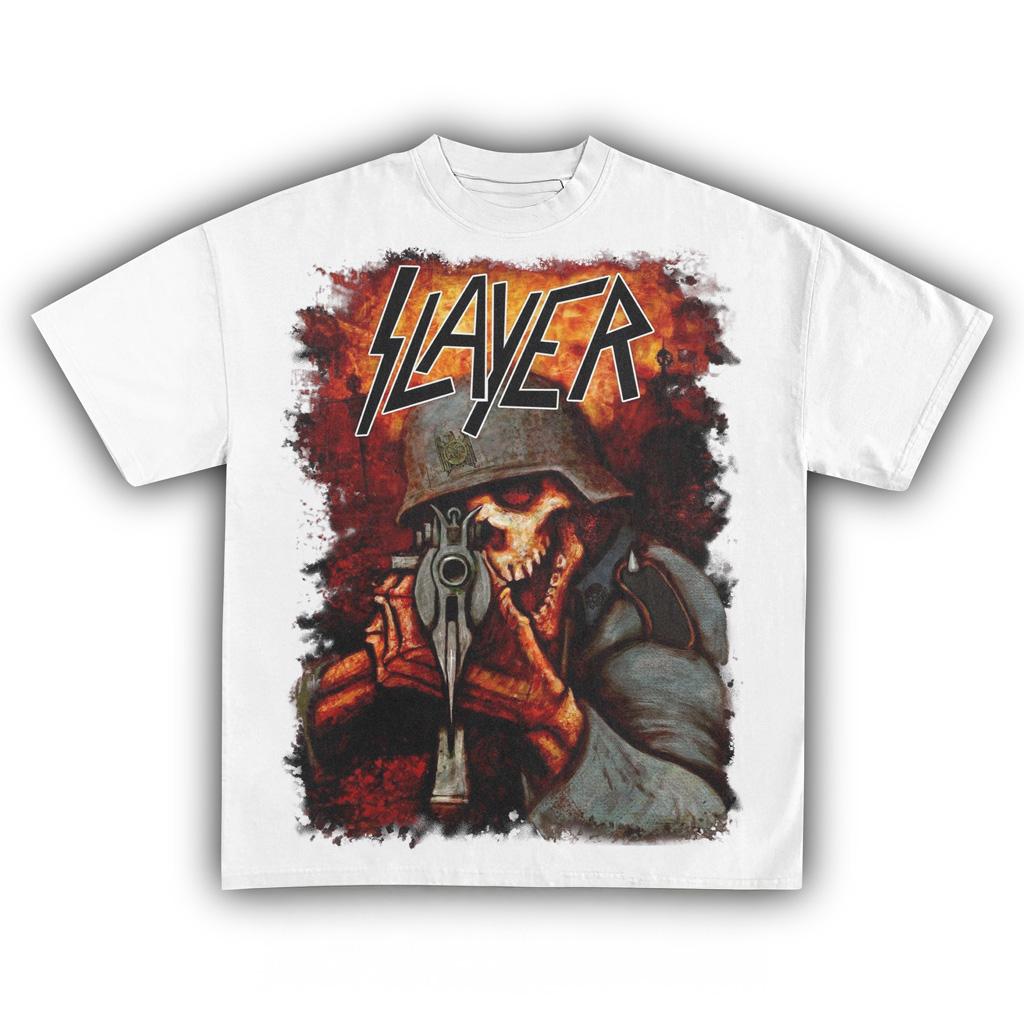 Slayer Killshot White Shirt Slayer Merch Music Lover Gifts For Him-1