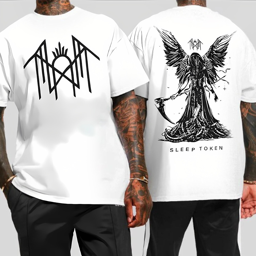 Sleep Token Shirt Clothing Reaper Angel Sleep Token Band Tee Shirts Tour Merch Fan Gifts-1