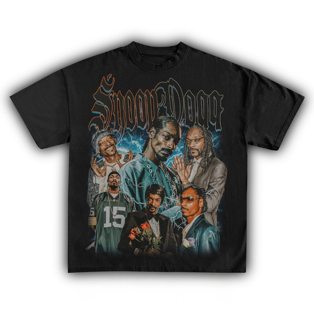 Snoop Dogg Black T-Shirt Snoop Dogg Merch Music Lover Gifts For Him-1