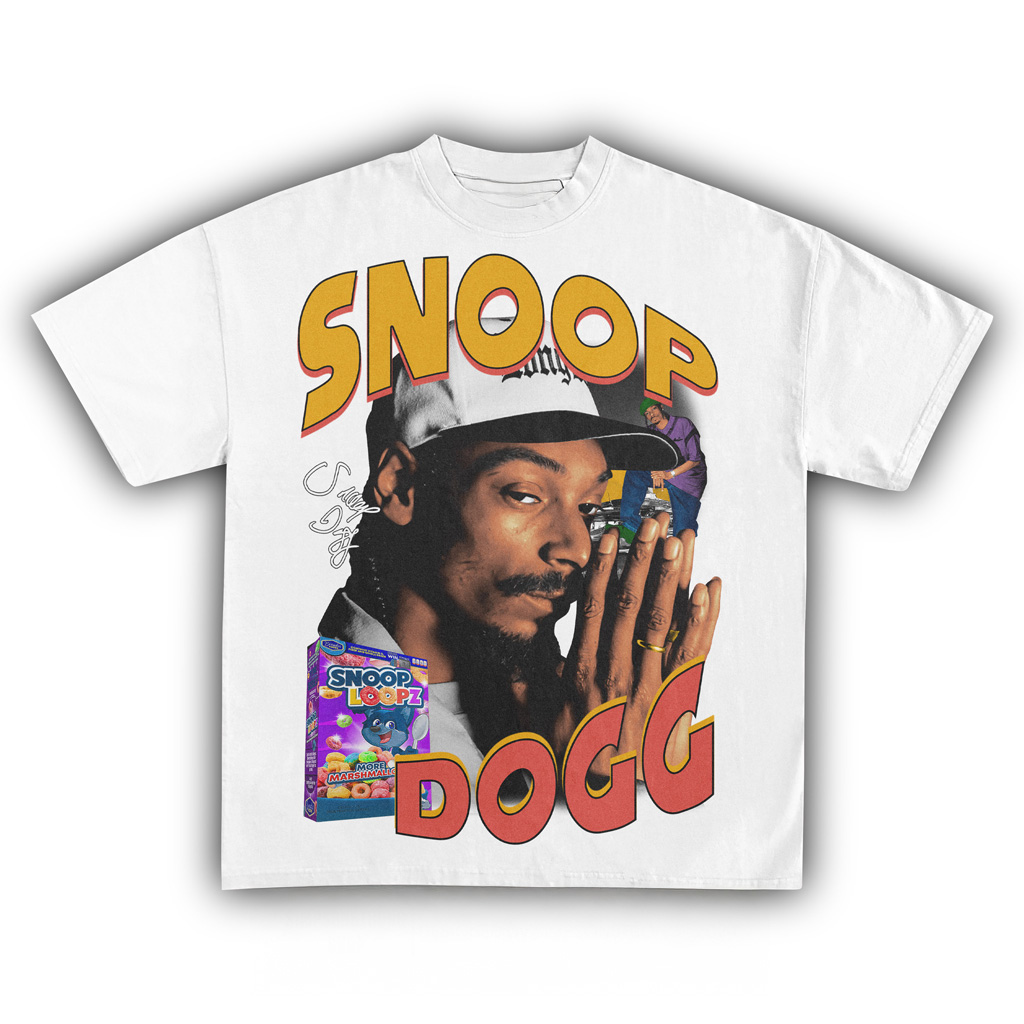 Snoop Dogg Snoop Loopz White T-Shirt Snoop Dogg Merch Gifts For Music Lovers-1