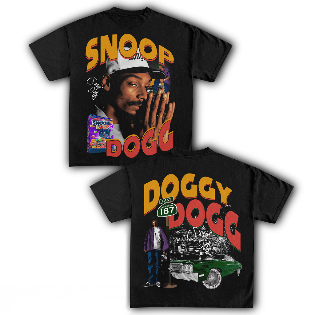 Snoop Doggy Dogg T-Shirt Black Fan Merch Christmas Gifts For Husband-1