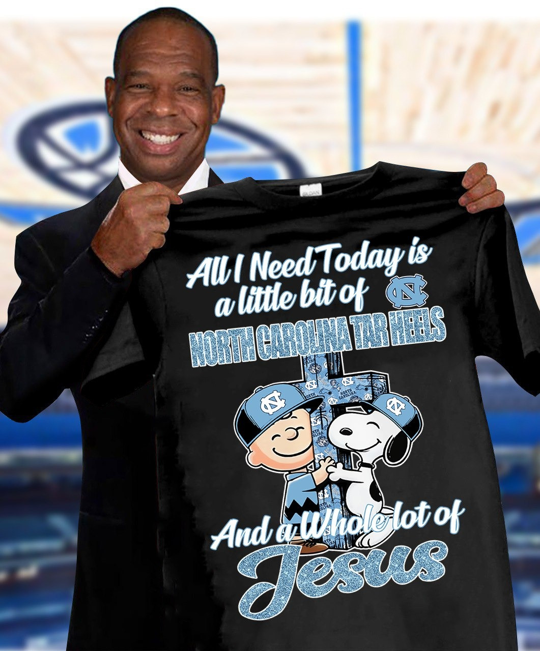 Snoopy All I Need Today Is Little Bit Of North Carolina Tar Heels Shirt Best Gifts For Fans-1