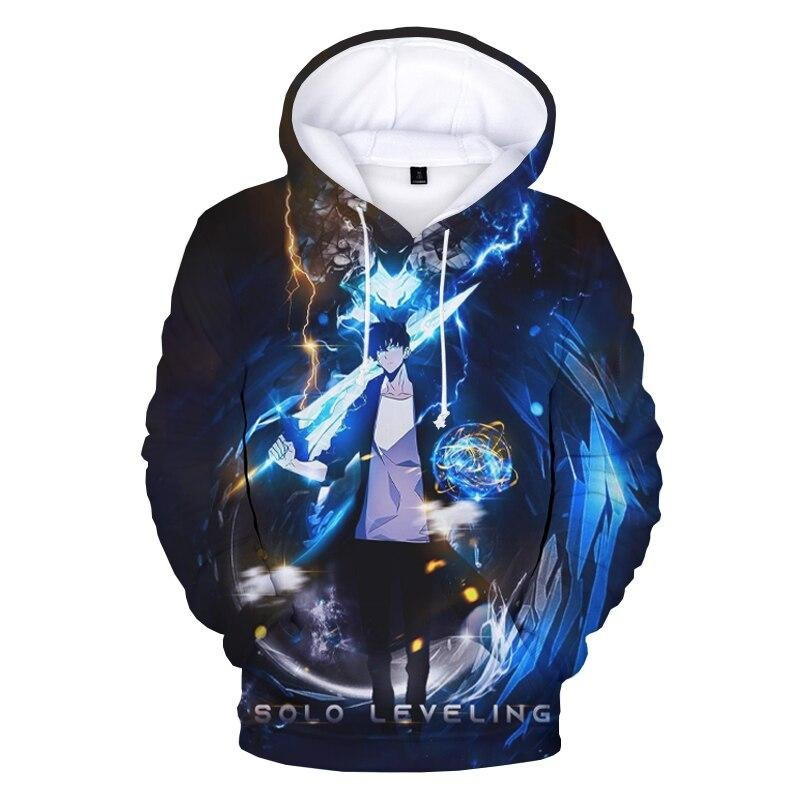 Solo Leveling Hoodie Manga Shadow Monarch Sung Jin Woo Hoodie Official Merch Fan Gifts-1