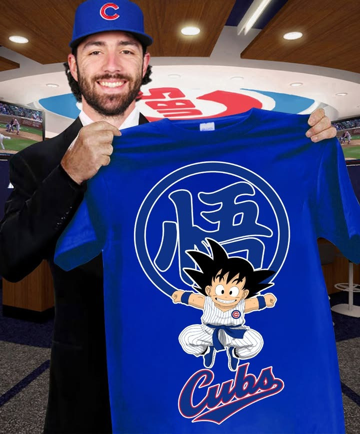 Son Goku Chicago Cubs T-Shirt Cubs Fan Merch Dragon Ball Z Gifts For Adults-1 Son Goku Chicago Cubs T-Shirt Cubs Fan Merch Dragon Ball Z Gifts For Adults-1