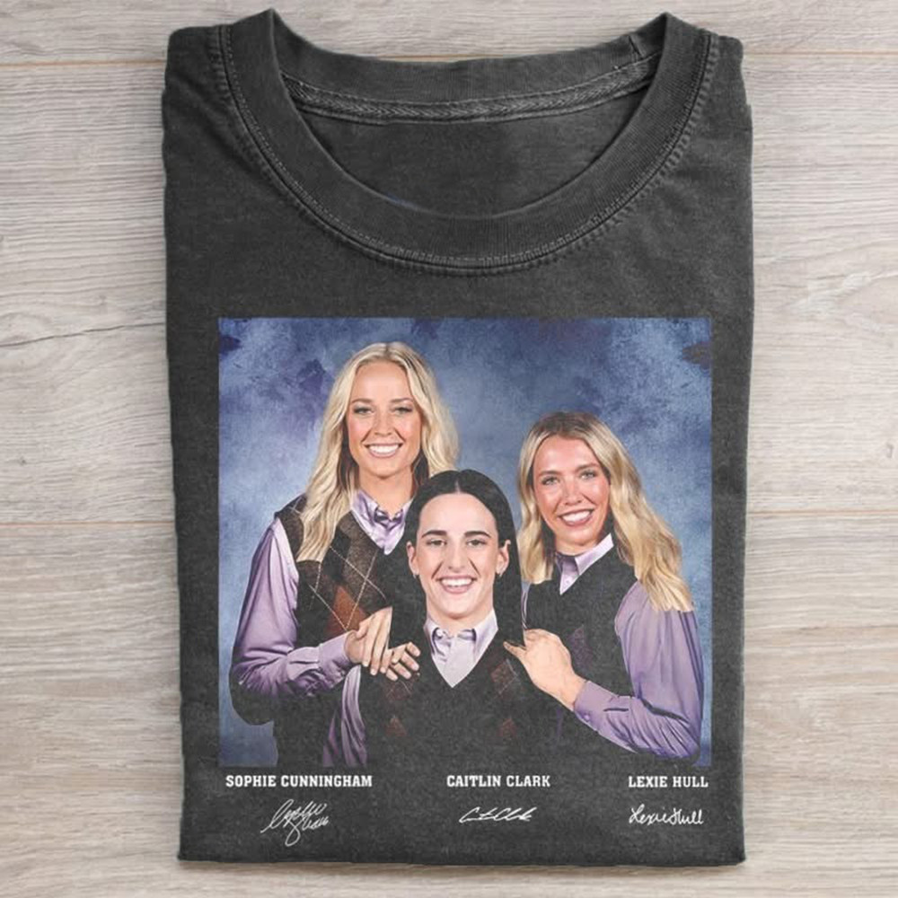 Sophie Cunningham Caitlin Clark Lexie Hull Indiana Fever Shirt Indiana Women's Basketball-1