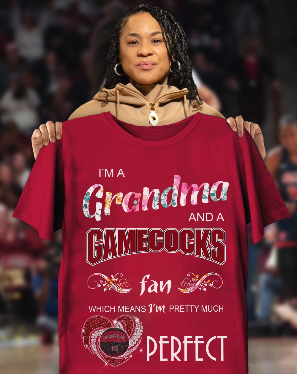 South Carolina I'm A Grandma And A Gamecocks Fan Shirt Gifts For Grandma Mother's Day-1