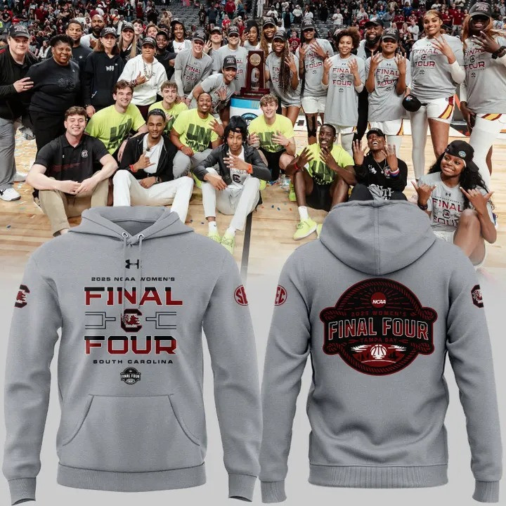 South Carolina Women's Basketball 2025 Final Four Hoodie NCAA March Madness Merch-1