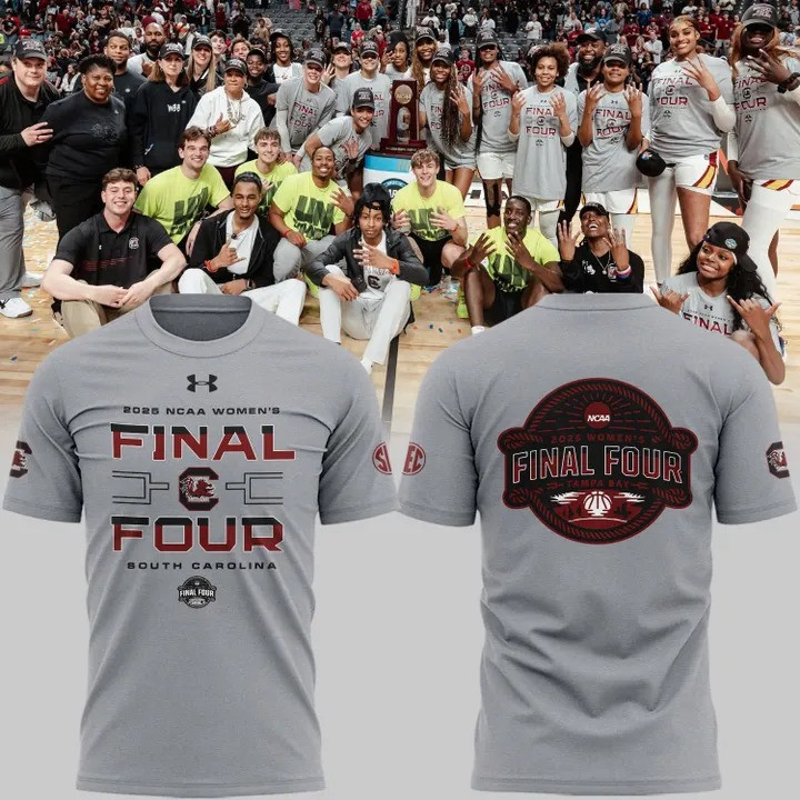 South Carolina Women's Basketball 2025 Final Four Shirt NCAA March Madness Fan Merch-1