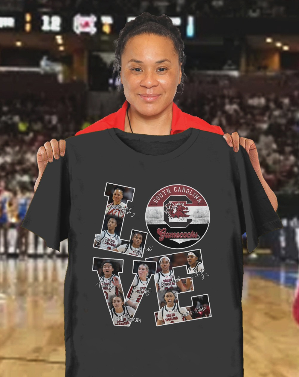 South Carolina Women's Basketball Love Shirt Merch Gifts For South Carolina Fans-1