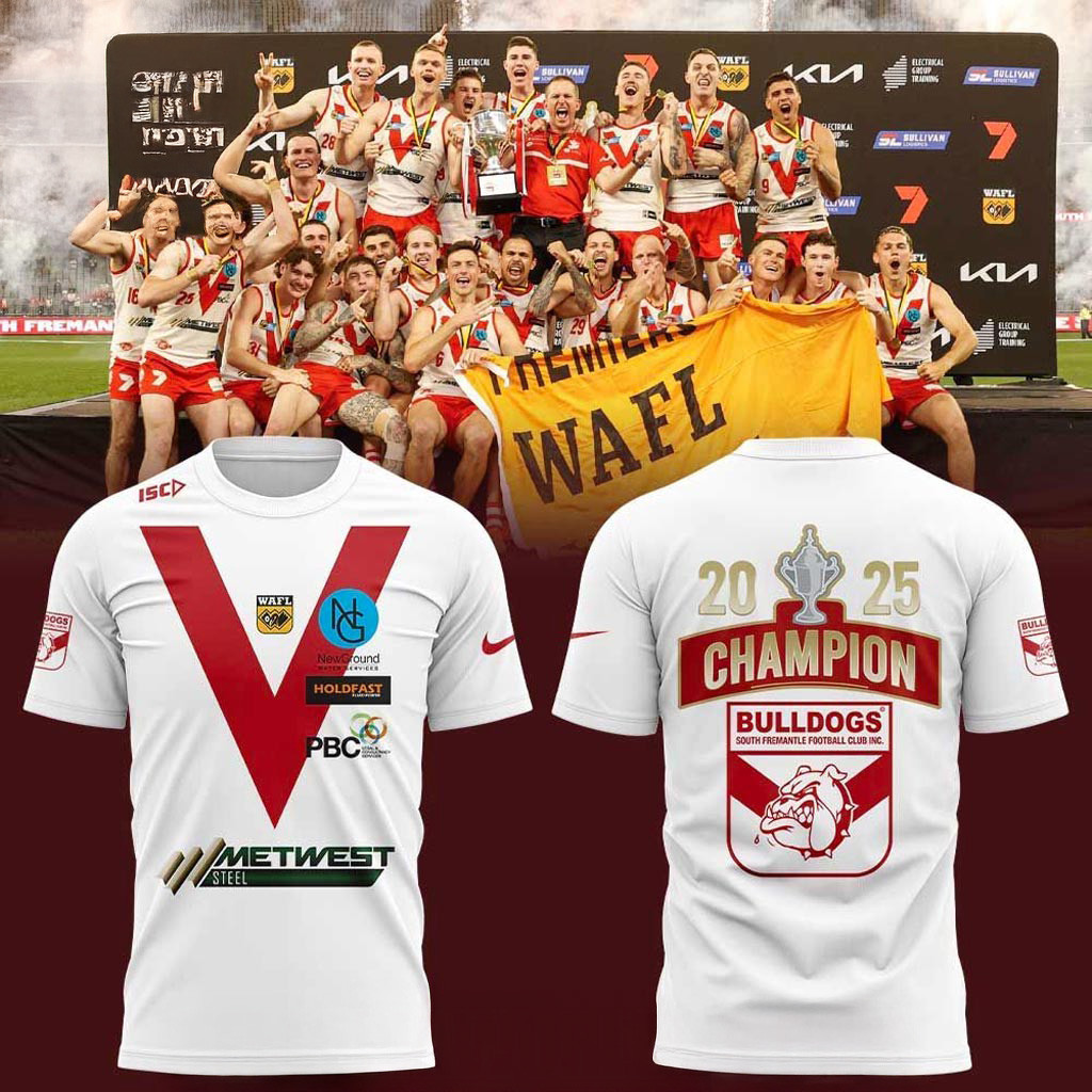 South Fremantle FC 2025 West Australian Football League Champion T-Shirt Fan Merch-1