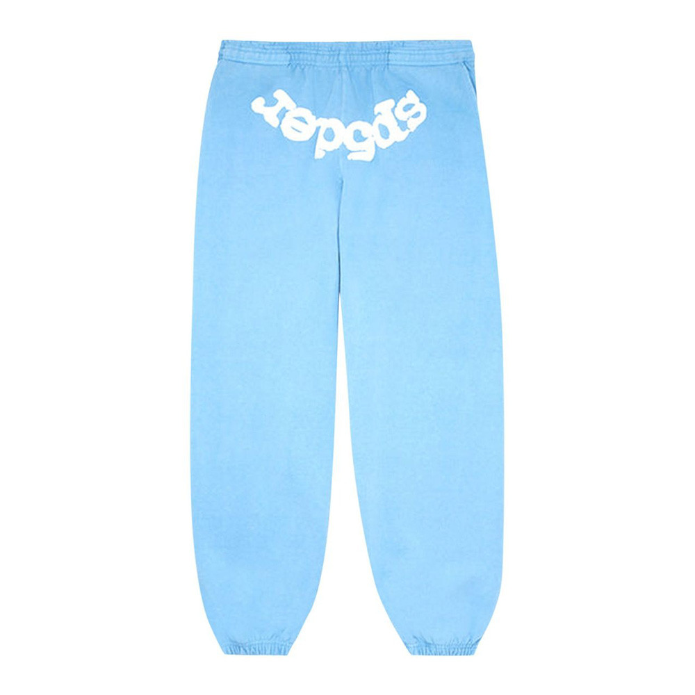 Sp5der Sweatpants Sky Blue Spider Young Thug Merch 555 Spider Web Clothing-1