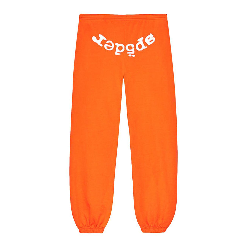 Sp5der Web Sweatpants Orange 555 Spider Worldwide Young Thug Merch Fan Clothing-1
