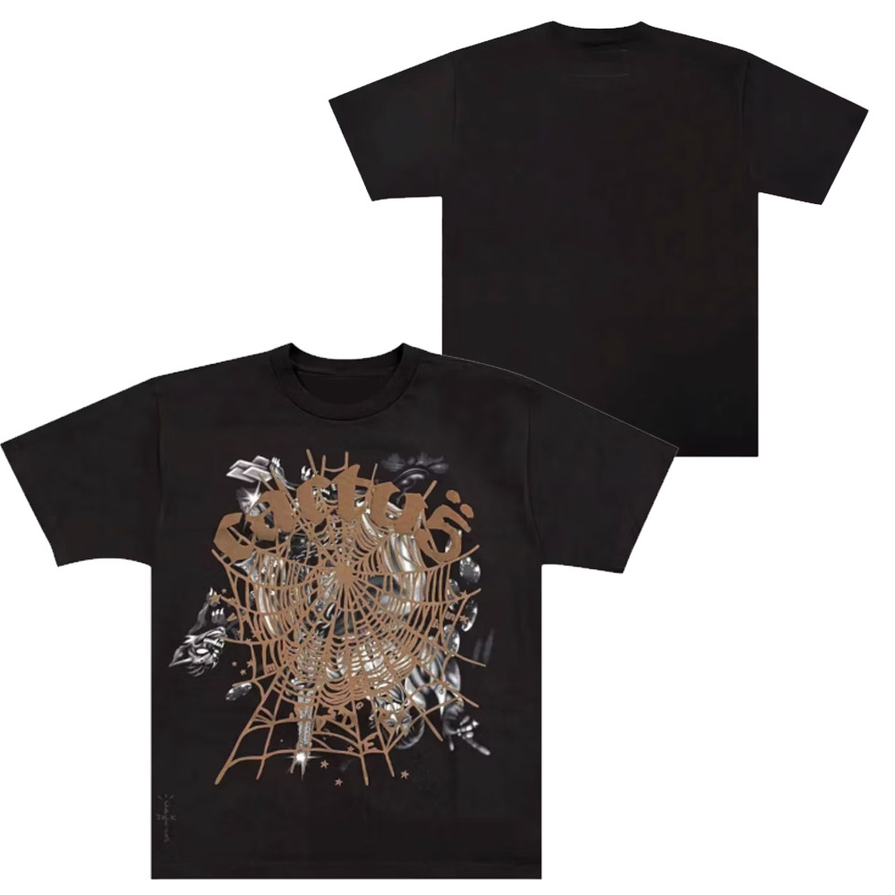 Sp5der x Travis Scott Cactus Jack Airbrush T-Shirt Cactus Jack Merch Clothing Gifts-1 Sp5der x Travis Scott Cactus Jack Airbrush T-Shirt Cactus Jack Merch Clothing Gifts-1