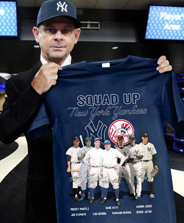 Squad Up New York Yankees Legends T-Shirt Best Gifts For Yankees Fans Father's Day-1