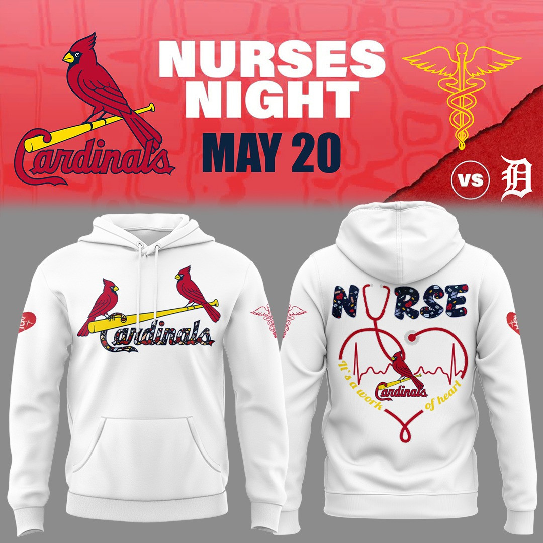 St. Louis Cardinals NURSES NIGHT Hoodie Honor Nurses Cardinals Baseball Gifts For Fans-1