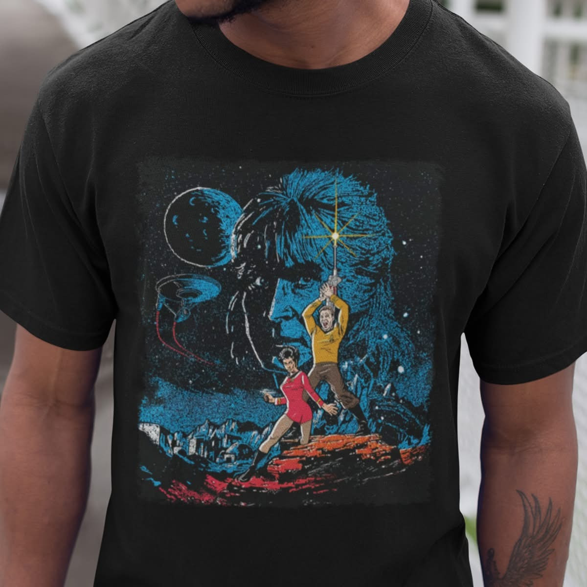 Star Trek Iconic Star Wars Poster Art Print Shirt Gifts For Star Trek Fans Adults-1