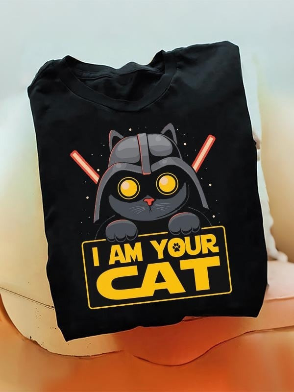 Star Wars I Am Your Cat T-Shirt Cute Themed Best Gifts For Star Wars Fans For Him Her-1