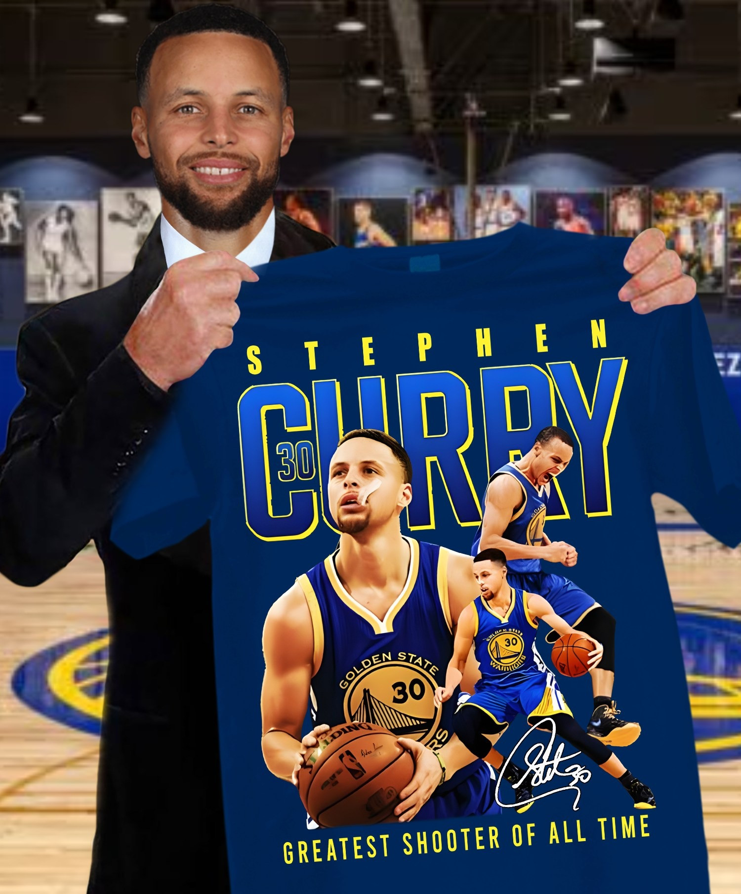 Stephen Curry 30 T-Shirt Greatest Shooter Of All Time Basketball Fan Merchandise Gifts-1