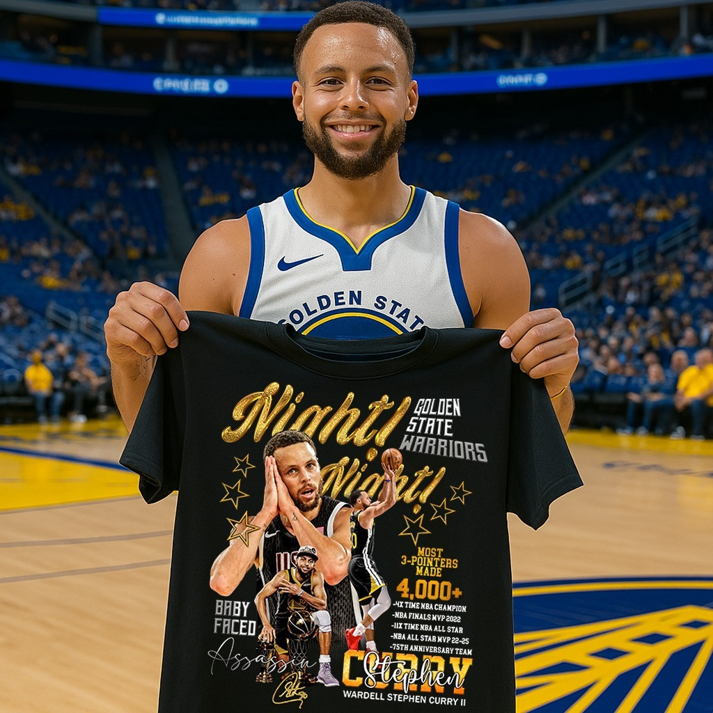 Stephen Curry 4000 3-Pointers T-Shirt Golden State Warriors Gifts For Steph Curry Fans-1