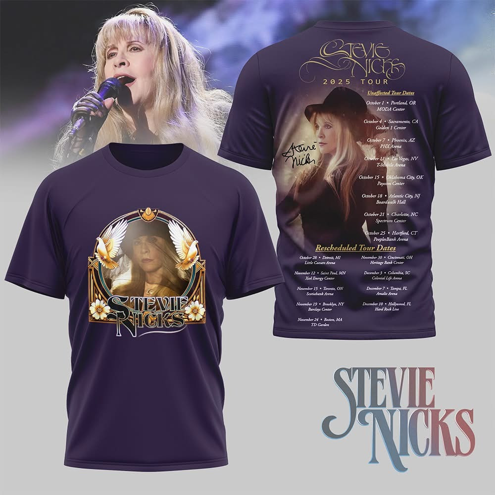 Stevie Nicks Tour Merch 2025 T-Shirt Stevie Nicks Concert Merchandise Fan Gifts-1