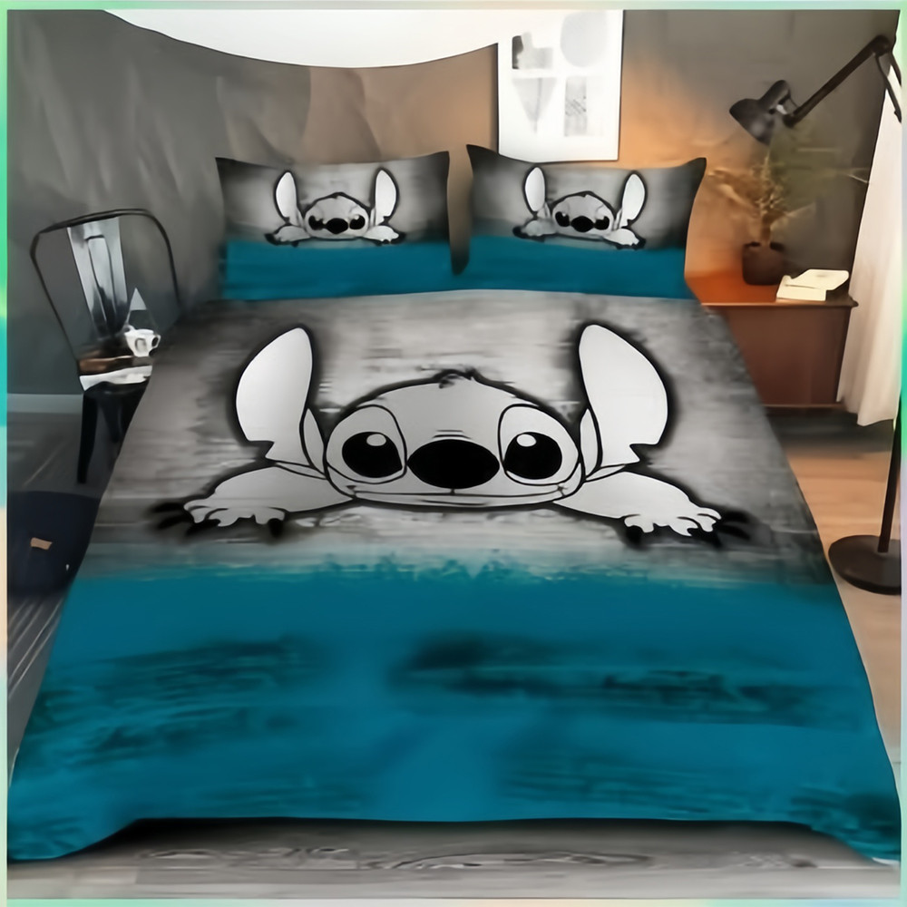 Stitch Bedding Set Cute Disney Duvet Cover Bedspread Merchandise Gifts For Stitch Lovers-1 Stitch Bedding Set Cute Disney Duvet Cover Bedspread Merchandise Gifts For Stitch Lovers-1