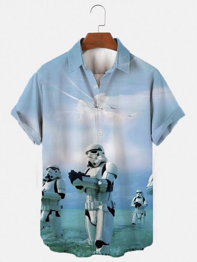 Stormtrooper Star Wars Hawaiian Shirt Merch Best Gifts For Star Wars Fans-1