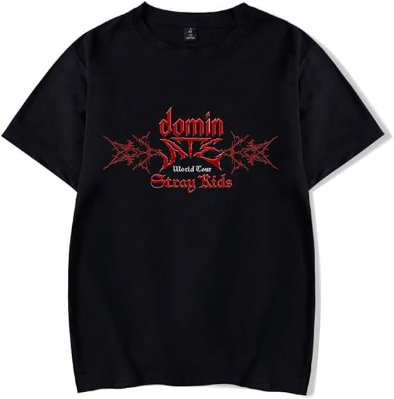 Stray Kids Tour Merch T-Shirt 2025 Stray Kids Dominate World Tour Merchandise Apparel-1