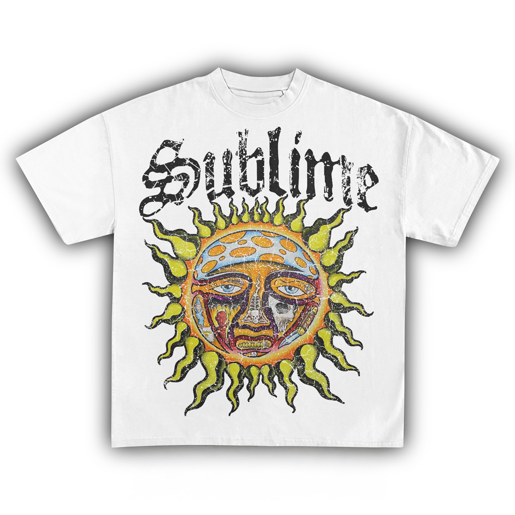 Sublime Vintage White T-Shirt Sublime Merch Gift Ideas For Music Lovers-1
