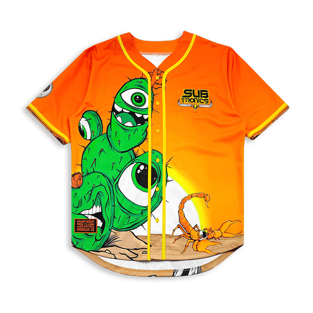 Subtronics Merch Subtronics Cyclops Desert Baseball Jersey Father's Day Gifts For DJ Fans-1