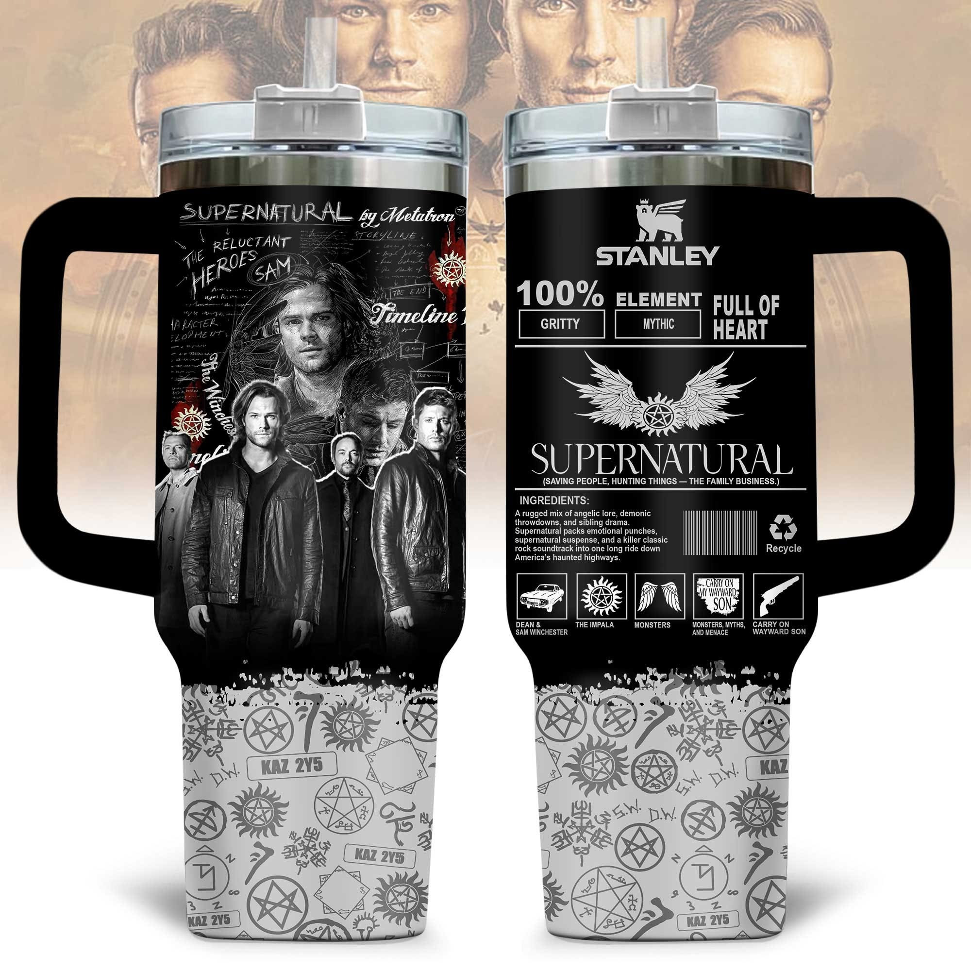 Supernatural Inspired Tumbler Supernatural Tv Show Merchandise Themed Gifts For Fans-1 Supernatural Inspired Tumbler Supernatural Tv Show Merchandise Themed Gifts For Fans-1