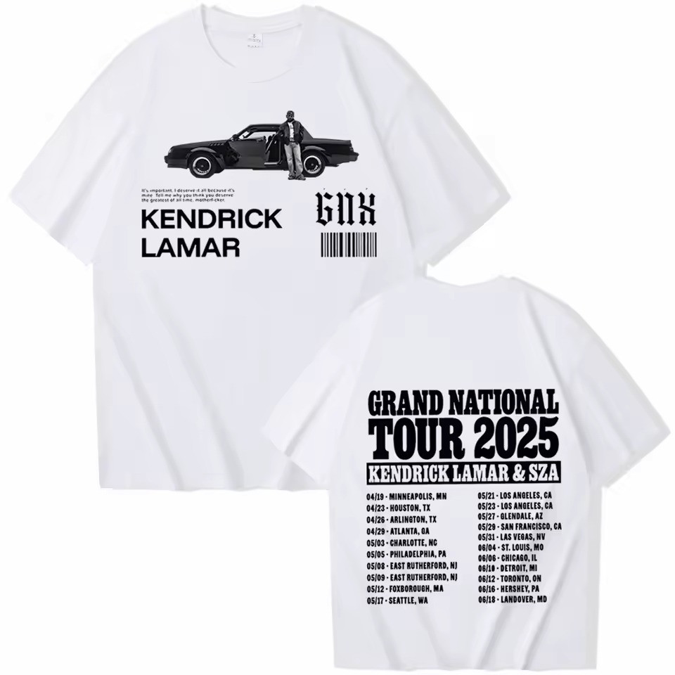 Sza And Kendrick Grand National Tour Merch 2025 T-Shirt Sza And Kendrick GNX Merchandise-1