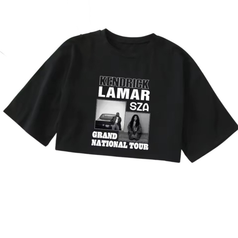 Sza And Kendrick Tour Merch 2025 Crop Top Kendrick Lamar SZA Grand National Tour Merch-1