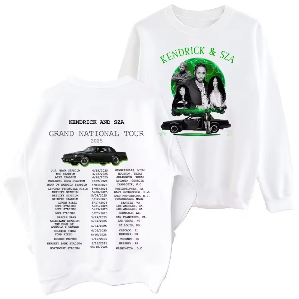 Sza And Kendrick Tour Merch 2025 Kendrick Lamar SZA Grand National Tour Sweatshirt-1