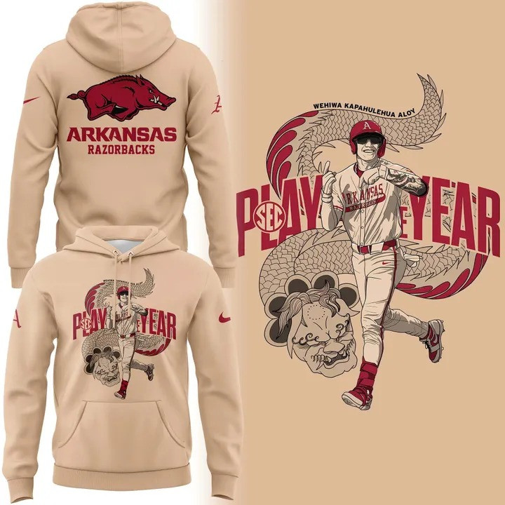 THE DRAGON Wehiwa Aloy Arkansas Razorback Baseball Hoodie Fan Merch Unique Best Gifts-1