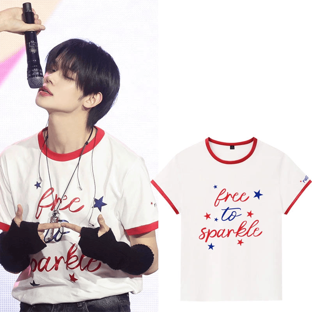 TXT Yeonjun Free To Sparkle T-Shirt Gifts For Girlfriend Birthday Gifts For Besties-1
