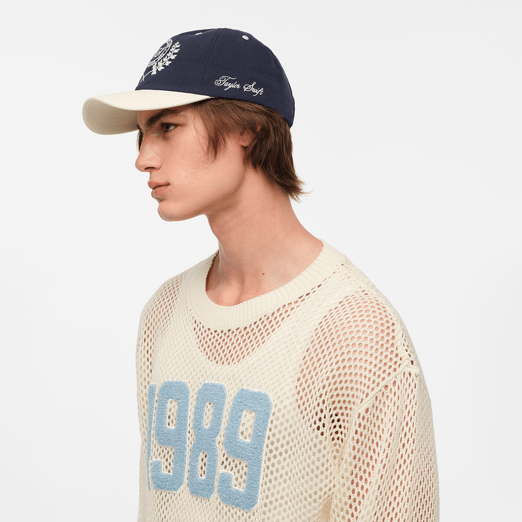 Taylor Swift Crest Navy Hat Swifties Summer Gift for Girlfriend Official Merch Gifts For Fans-1