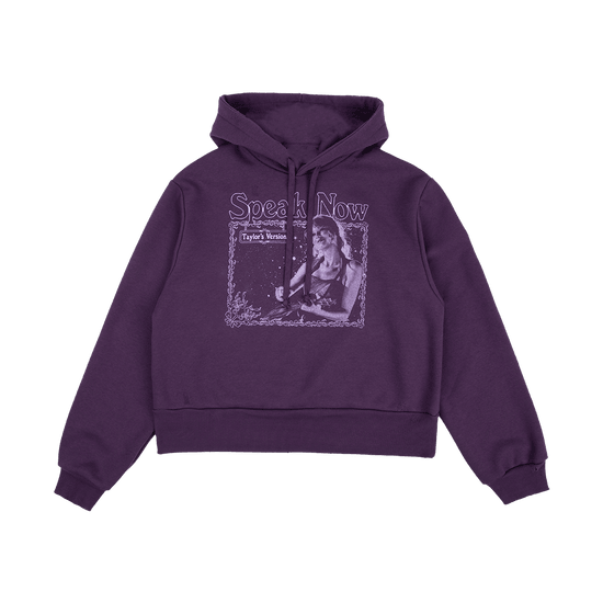 Taylor Swift Merch Hoodie The Story Of Us Purple Crop Hoodie Taylor Swift Tour Merch-1