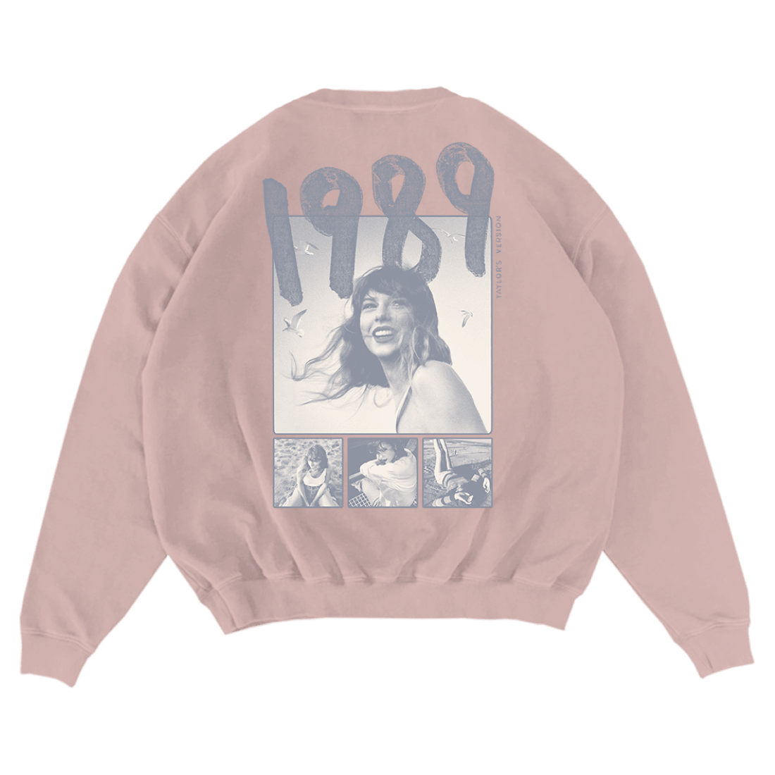 Taylor Swift Merch Pink Sweatshirt 1989 Taylor's Version Crewneck Best Gifts For Swifties-1