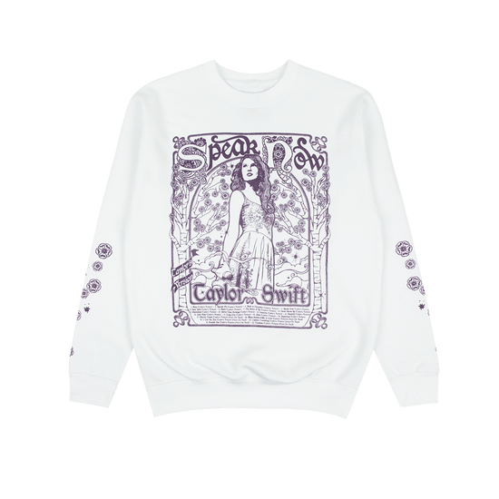 Taylor Swift Merch Sweatshirt Speak Now Taylor's Version Tracklist Swiftie Fan Gift Ideas-1