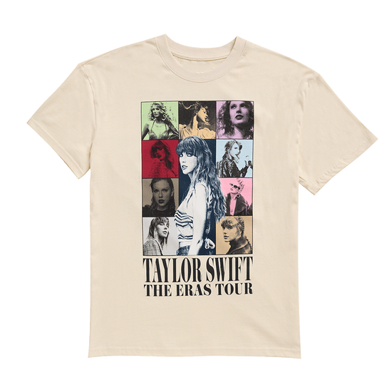 Taylor Swift Merch T-Shirt Taylor Swift The Eras International Tour Beige T-Shirt-1