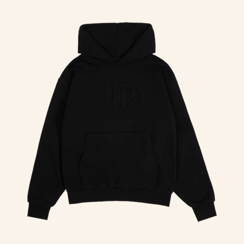 Taylor Swift Merch TTPD Black Hoodie Best Gift For Swifties-1