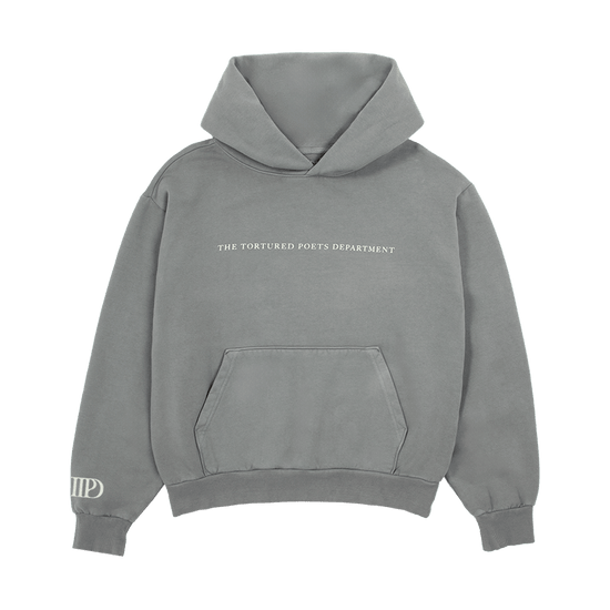 Taylor Swift Merch The Tortured Poets Department Gray Hoodie Taylor Nation Merch Unique-1