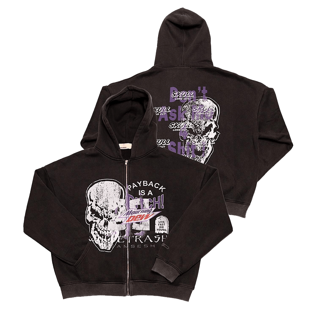 Team Sesh Merch TeamSESH Skull Zip Hoodie Gifts For Father's Day From Son Gifts For Best Friend-1